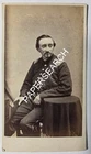 1860's Union Cavalry Captain Civil War CDV Photo Partridge Studio Bridgeport, CT