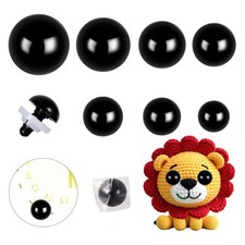 Vanblue 132pcs 14-30mm Large Safety Eyes with Washer for Amigurumi
