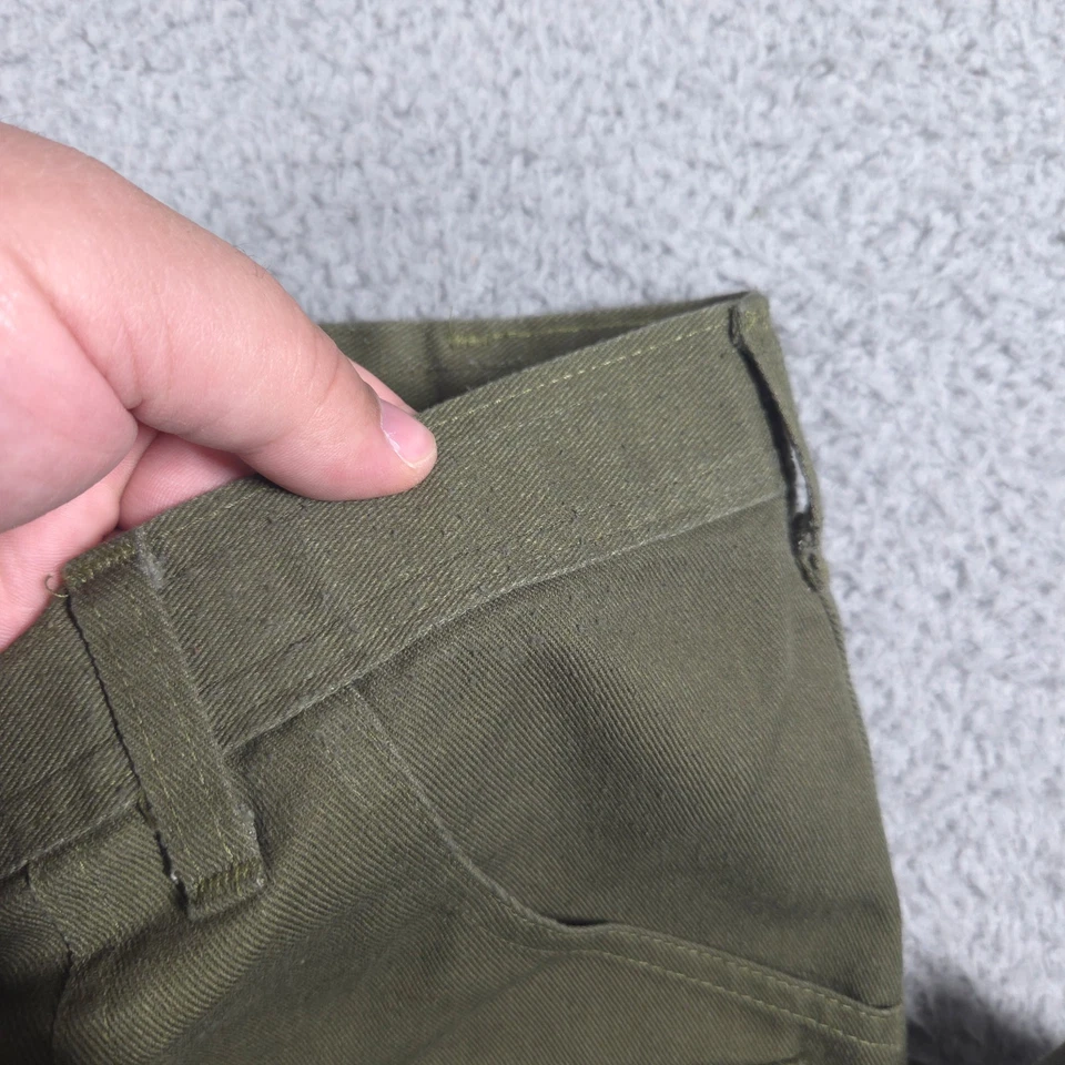 Vintage Boy Scouts Of America Pants Men's 38x28 Olive Green Cargo BSA Uniform - Image 3 of 4