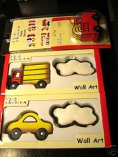 JUMBO ROOM DECALS, FIRE TRUCK NIGHTLIGHT  2 WALL ART