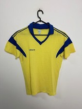 MAGLIA CALCIO VINTAGE ADIDAS VENTEX TEMPLATE ANNI 80 MAGLIA GIALLA TAGLIA M ADULTO