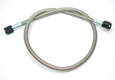 24&quot; Long / 2&#39; Fragola -6 AN To 6 AN Braided Stainless Steel Hose Assembly, Black