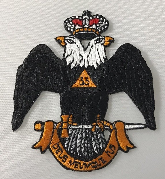 33rd Degree Freemason Masonic Master Mason Iron on Patch for sale