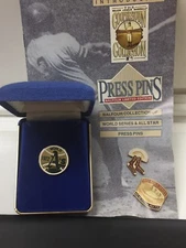 1972 Oakland A’s World Series Press Pin Balfour Box COA & Papers