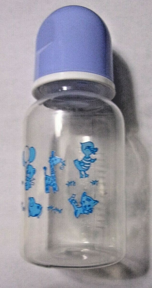 125 ML Blue Animal Themed Baby Bottle | eBay