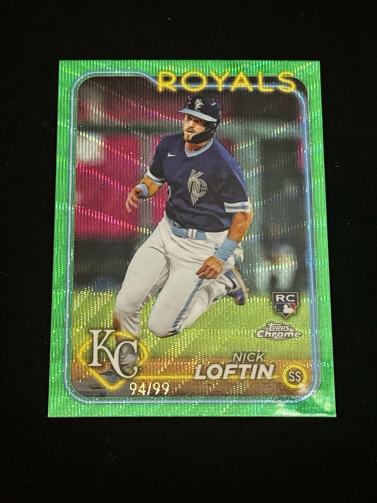 2024 Topps Chrome - Green Wave Refractor #183 Nick Loftin /99 (RC)