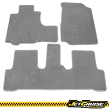 Fits 07-11 Honda CR-V CRV Car Floor Mats Front Rear Nylon Gray Carpet Liner 3PC