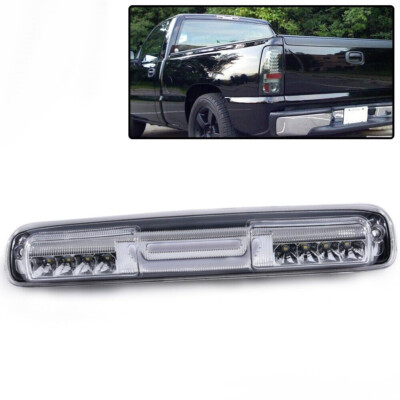 Third 3rd Brake Cargo Light Fit For 99-07 Silverado/Sierra Chrome/Clear LED BAR - Foto 4