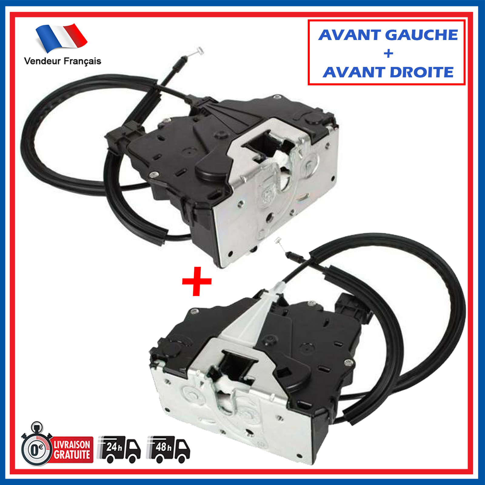 Serrure électrique Ducato Boxer Jumper en acier renforcé pour mécanisme de porte