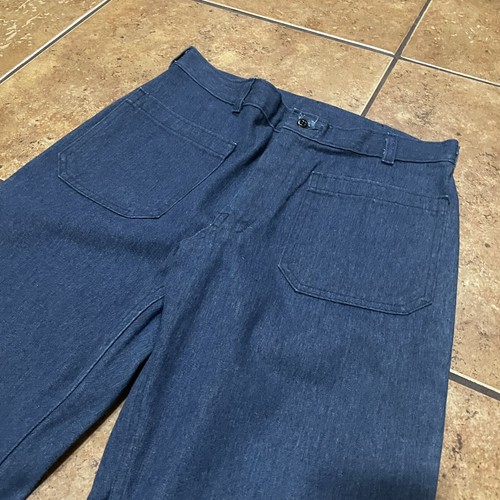 Vintage USN US NAVY Dungaree DENIM Pants Id'd Named Stenciled 70s 80s - Picture 4 of 11