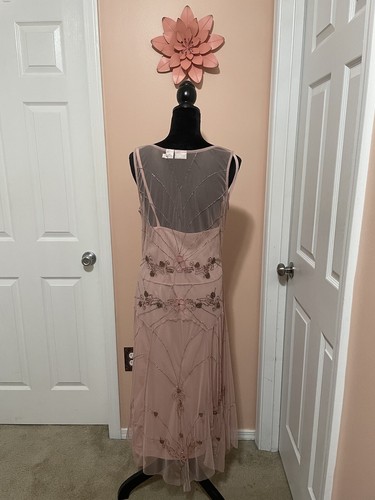 Newport News Soft Pink Beaded Dress - Picture 2 of 9