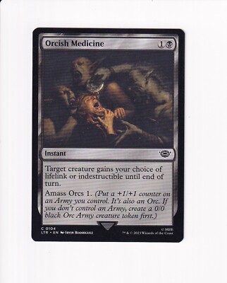 2023 MTG MAGIC THE GATHERING LORD OF THE RINGS ORCHISH MEDICINE (AHD)