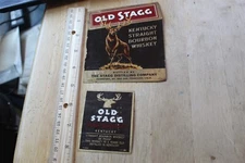 OLD STAGG STRIGHT BOURBON WHISKEY LABEL - 2 LABELS INV L17