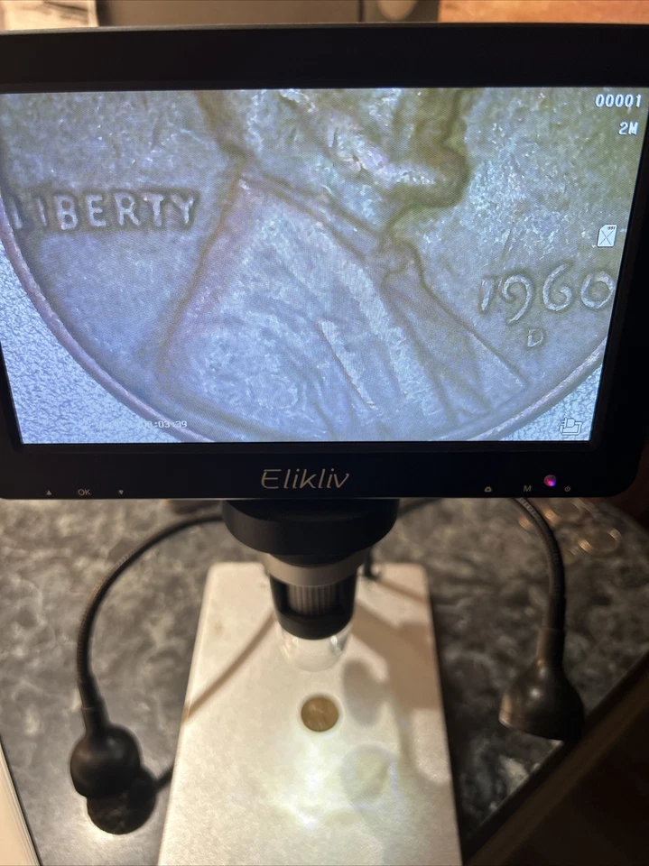 1960-D Lincoln Memorial Cent 3.13g W Touching Rim - Image 2 of 4