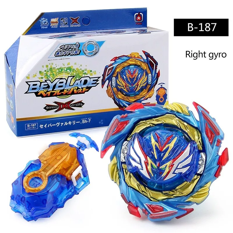 B-187 Salvador Valkyrie.sh-7 Com Beyblade Lançador Lr Azul