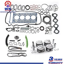 For 10-14 Benz M271 1.8T Engine Rebuild Kits/Timing Chain Kit/Pistons Rings