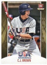 2015 Panini USA Baseball National Team Card #52 C.J. Brown