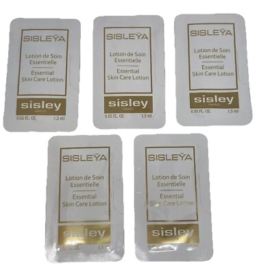 Sisley Essential Skin Care Lotion Anti Aging Sample 5 x 0.05 oz 1.5 ml = 7. 5 ml