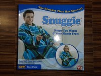 Snuggie Blanket With Sleeves- Blue Plaid - As Seen On Tv - One Size - New. Snuggie Blanket With Sleeves- Blue Plaid - As Seen On Tv - One Size - New.