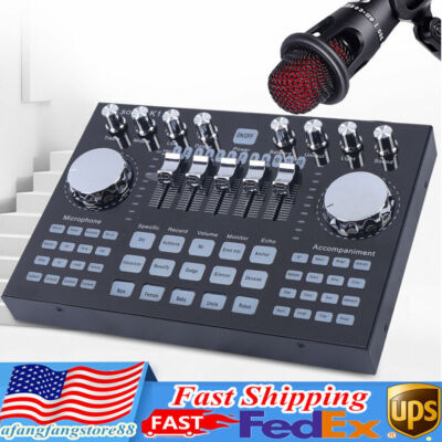 Digital Audio Mixer Network Live Sound Card K1 Audio Mixing Console for PC Phone
