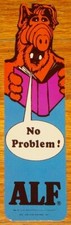 VINTAGE 1987 ALF TV SHOW BOOKMARK~ALIEN PRODUCTIONS~ONE STOP POSTERS #1
