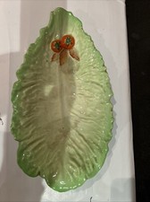 Vintage CARLTON WARE LETTUCE LEAF AND TOMATO SERVING DISH