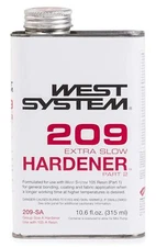West Systems 209 Extra Slow Hardener Boat Marine .66 Pint Clear Solid 10.6oz