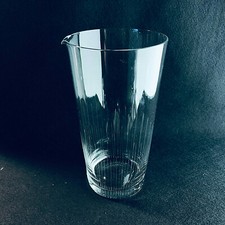 MID CENTURY Kanne Glas Karaffe 17,4 cm 50er 6...