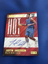 Justin Anderson 2015-16 Panini NBA Hoops Rookie Card Hot Signatures Auto