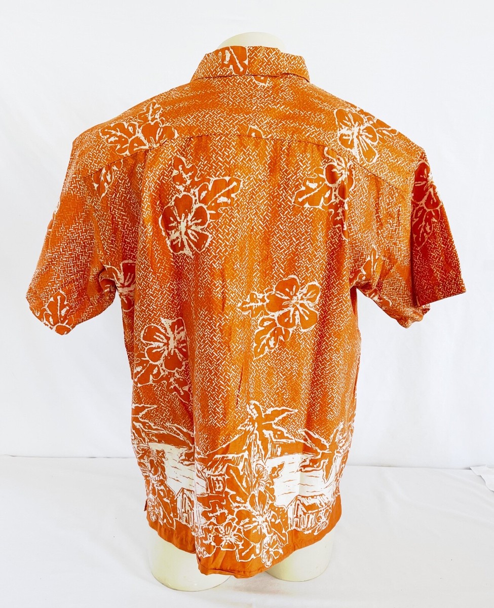 VTG Patagonia Pataloha Mens Large Hawaiian Aloha Shirt Hibiscus