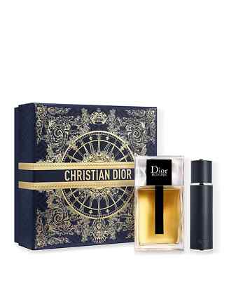 Dior Homme Set by C. Dior (3.4 oz Eau de Toilette Spray + Travel Spray )SEALED