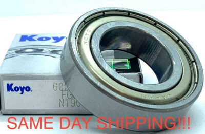 KOYO JAPAN 6005 ZZ CM Deep Groove Ball Bearing, Metal Shielded  25x47x12 mm