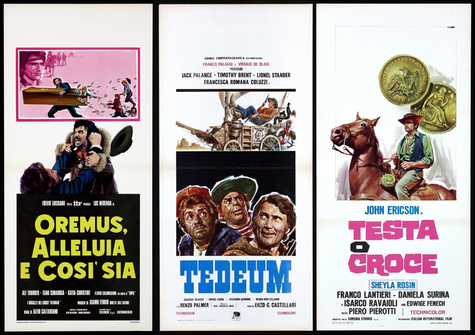 Locandina originale film Tedeum (1972) - Regia di Enzo G. Castellari