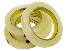 Scotch Brand Transparent Glossy Finish Tape, 1/2 x 72 yd, 3 Inch Core, 4 Rolls