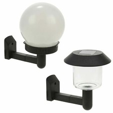 Solar Powered LED Wall Lights Outdoor Garden Fence Security Lighting