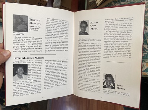 SIGNED Profiles of Outstanding BLACKS in South New Jersey 1950’s 1960’s SCARCE! - Picture 6 of 8
