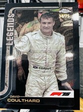 2025 Topps Chrome F1 David Coulthard Legends Gold Refractor /15 #151