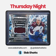 2022 UPPER DECK BLACK DIAMOND #DMR-NM NATHAN MACKINNON MINE RELICS JERSEY