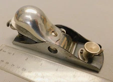 Stanley Rule & Level  No. S 18 Steel Block Plane c. 1920s Sweetheart Era Antique