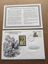 Poland 1990s WWII Cover(169) +Jewish Rebellion In Warsaw Ghetto Begins +4-19-43