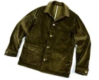 Auth Men's De BONNE FACTURE Olive Corduroy Cotton Overshirt Jacket Size 46 S/M