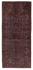3'3" x 7'7" Vintage Hand-knotted Runner Rug Traditional Oriental Wool Carpet