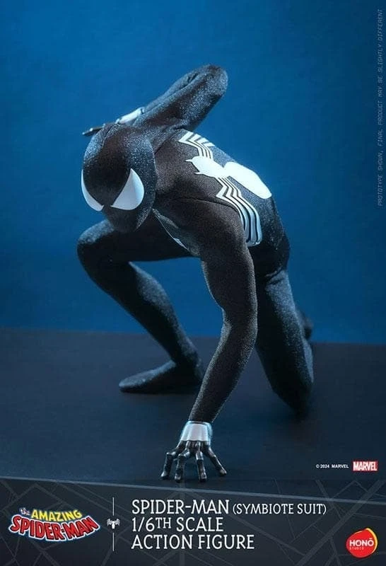 Hot Toys Hono Studio Amazing Spider-Man Symbiote Suit 1/6 Action Figure NEW - Image 3 of 4
