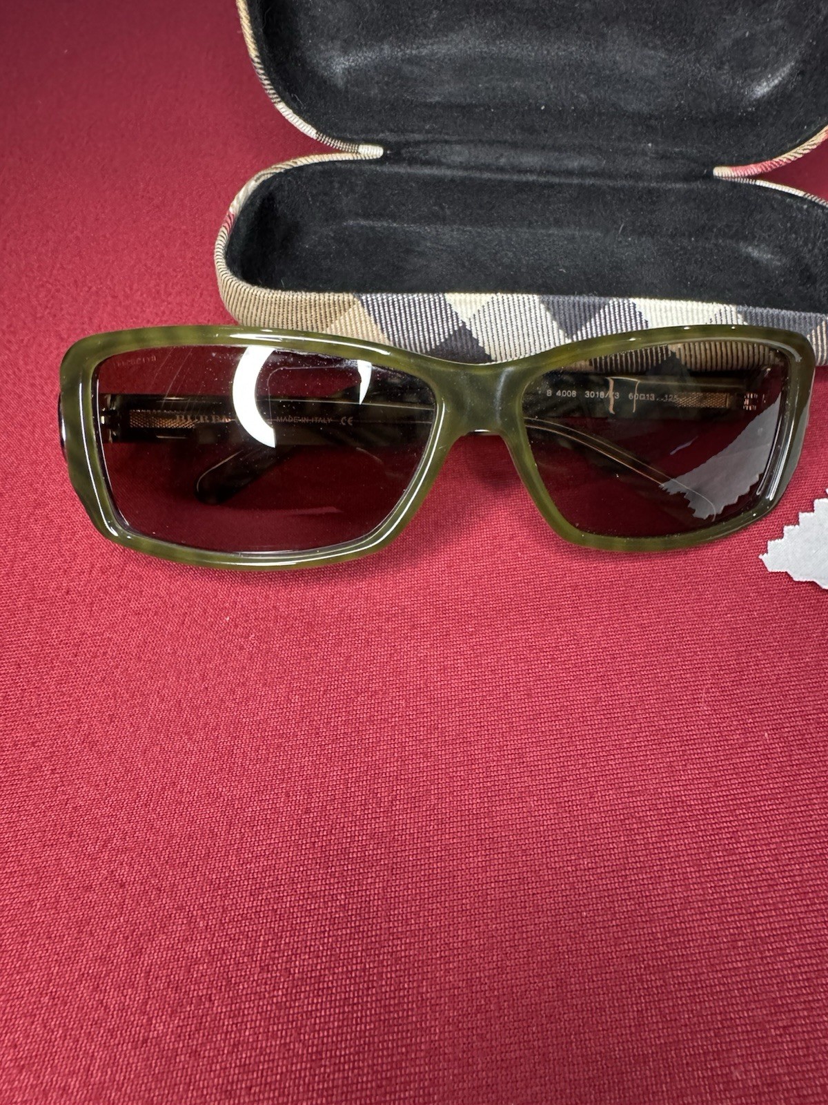 Burberry B4008 3016/73 Rectangular Sunglasses Gre… - image 3