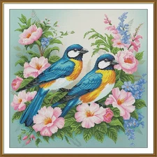 Creative Сross Stitch Embroidery Kit "Flower birds" Nova Sloboda