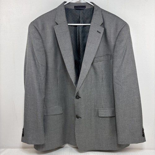 Giacca blazer Tommy Hilfiger uomo 48L grigio Glen check pied de poule cappotto sportivo usato in ottime condizioni - Foto 1 di 15