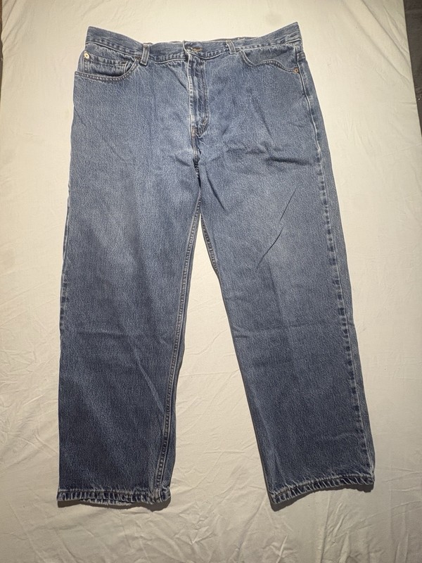 Levi’s 550 Relaxed Fit Jeans Men’s 42x30 Blue Medium Wash Denim Made In Mexico