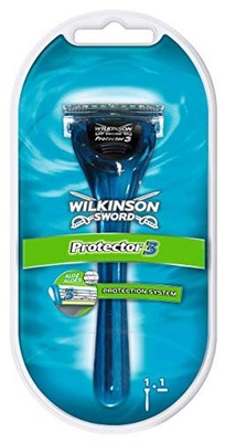 WILKINSON SWORD - Protector 3 For Men | Smooth Shave | Rasiermessergriff + 1 Klinge