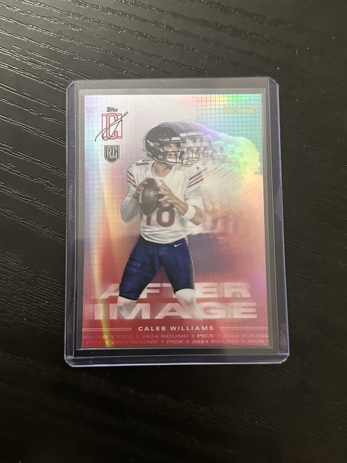 2024 Topps Signature Class After Image Caleb Williams #AI-6 Teal /225 (RC)