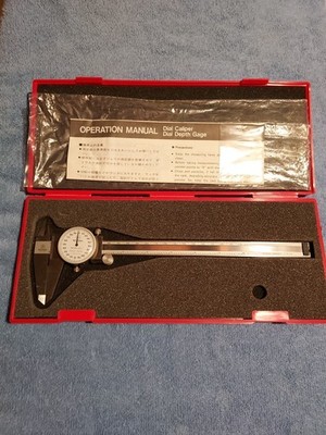 Dial Caliper, Dial Depth Gauge By Mitutoyo Japan, 8'', New
